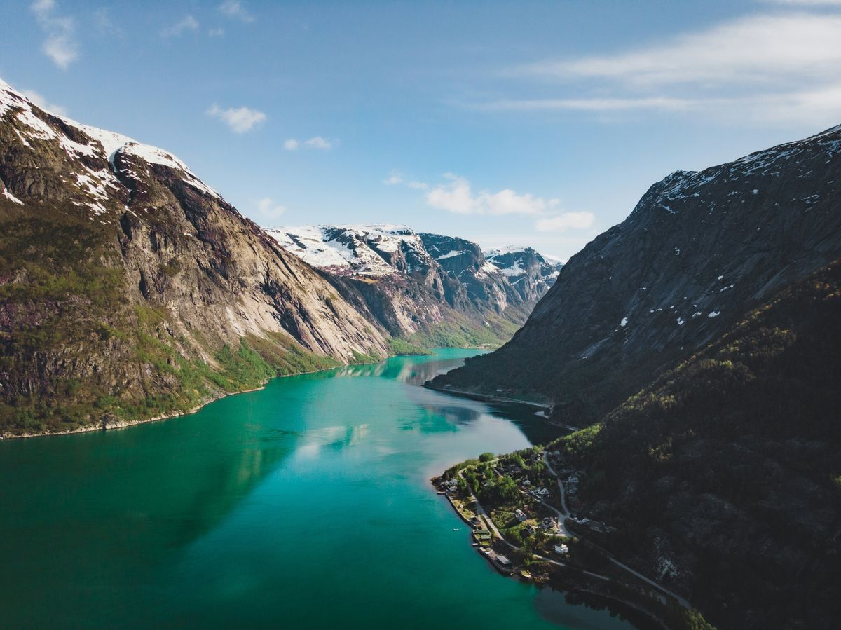 Mountain Fjords in Norway